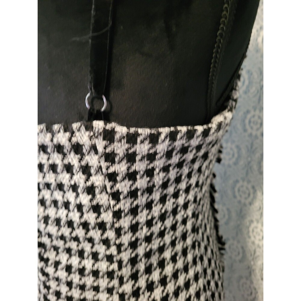NWT Forever 21 Tweed Houndstooth Mini Dress with Fringe Detail - Picture 10 of 16